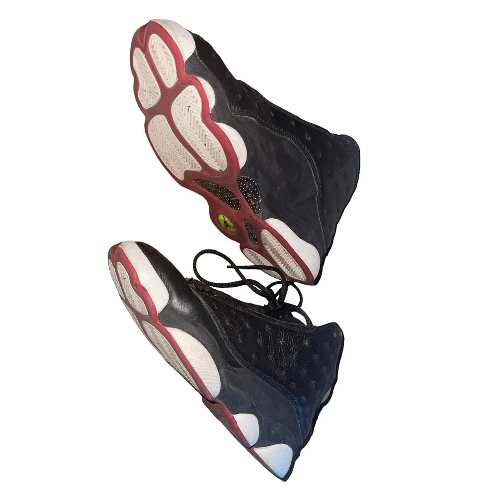 Air Jordan 13 XIII Black Red Mens Basketball Shoes‎ Sneakers Size 10.5